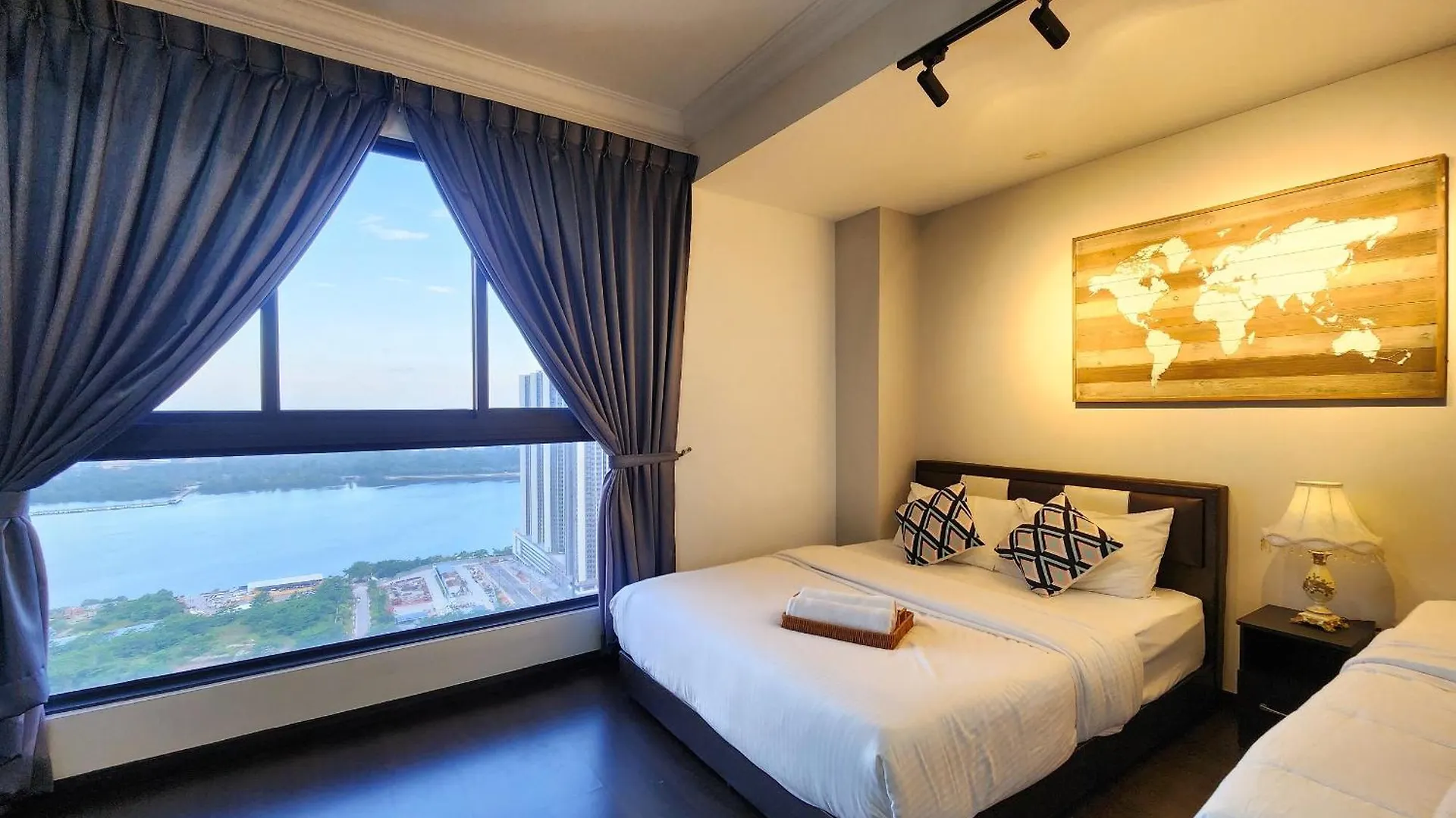 Appartement Loft Suite Seaview 2Br Jb Ciq 7Pax Johor Bahru Maleisië