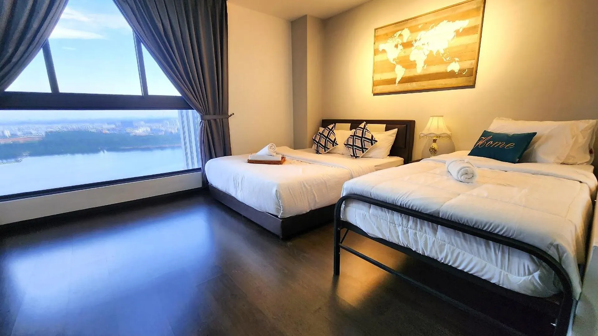 Loft Suite Seaview 2Br Jb Ciq 7Pax Johor Bahru Appartement